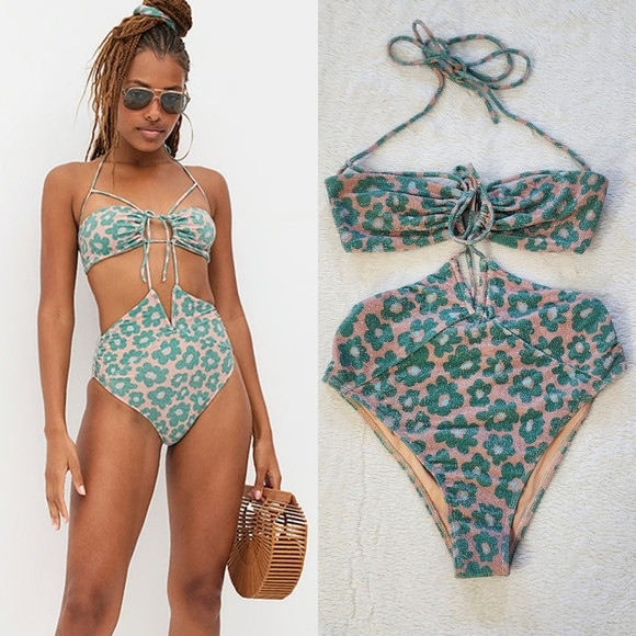 New!For Love and Lemons Beck One -Piece Swimsuit - Picture 1 of 14